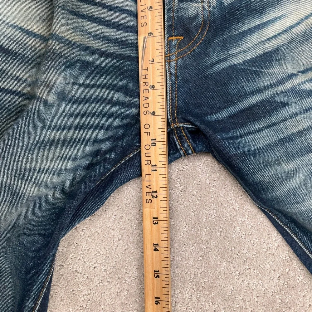 Cult of Individuality Jeans Mens 31x34 Blue Buckle 8 Distressed Slim